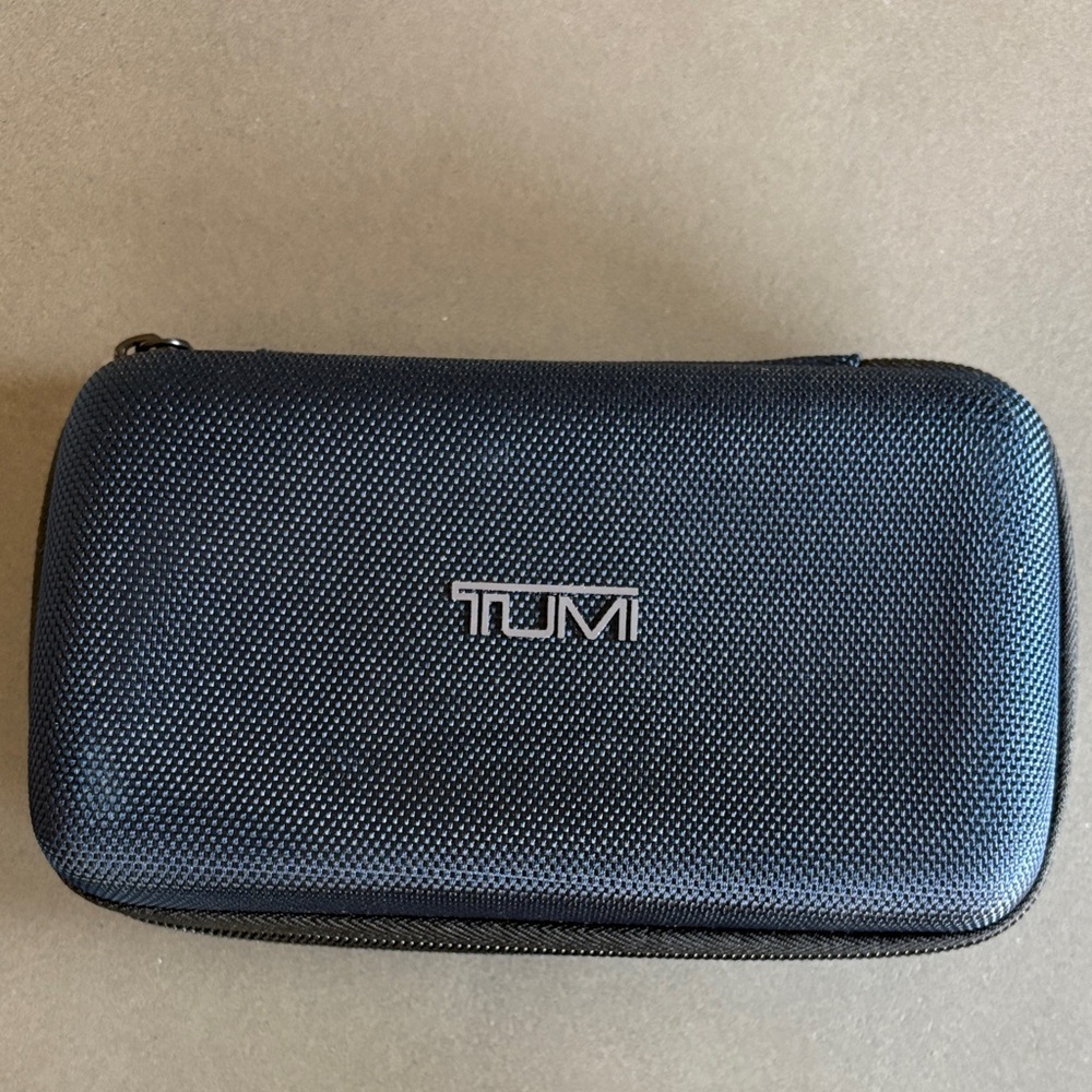 TUMI Navy Compact Travel Bag